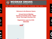 Tablet Screenshot of mosmanswans.com.au